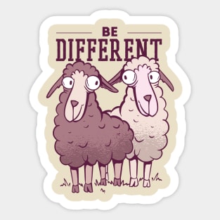 Be Different Sheep Sticker